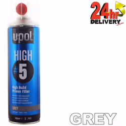 U-Pol HIGH5 1K Ready For Use GREY High Build Paint Primer 450ml Can Upol