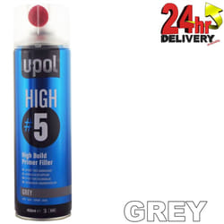 U-Pol HIGH5 1K Ready For Use GREY High Build Paint Primer 450ml Can Upol