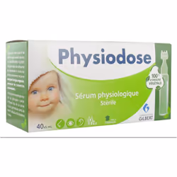 Gilbert Physiodose Sterile Physiological Serum 40 Vegetable Single Doses