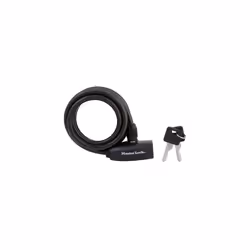 Master Lock Street Quantum 180cm x 8mm Key Self Coiling Cable Black Bicycle Lock