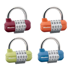 MASTER LOCK 64mm wide set-your-own combination pro sport padlock; assorted colours