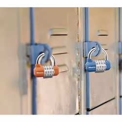 MASTER LOCK 64mm wide set-your-own combination pro sport padlock; assorted colours