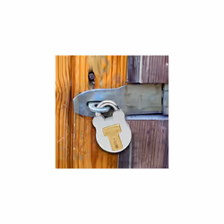 2750EURD Vintage Design Padlock, Grey, 8,7 x 5 x 1,3 cm