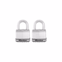 Pack of 2 Very High Security Padlocks, Security level 9/10, Outdoor, Keyed, Laminated Steel, Weatherproof, Standard