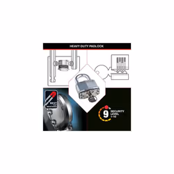 Pack of 2 Very High Security Padlocks, Security level 9/10, Outdoor, Keyed, Laminated Steel, Weatherproof, Standard