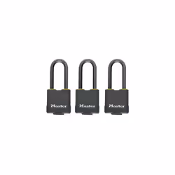 Master Lock M115TRILF Excell Weather Tough 45mm Padlock 4 Pin- Keyed Alike x 3