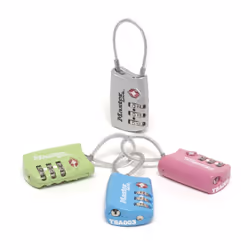 MASTER LOCK 30mm wide set-your-own combination tsa-accepted luggage padlock with flexible shackle