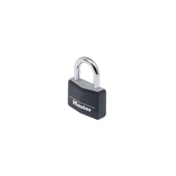 Master Lock 9150BLK Aluminium Black Vinyl Cover 50mm Padlock 4 Pin