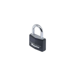 Master Lock 9140BLK Aluminium Black Vinyl Cover 40mm Padlock 4 Pin