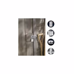 Master Lock 7640704EURD Pack Including Door Hasp and Combination Padlock