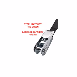 3223EURDAT Certified Ratchet Strap Black 25m x 25mm Strap