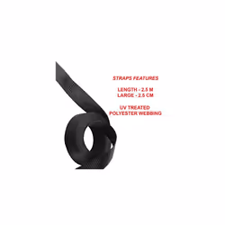 3223EURDAT Certified Ratchet Strap Black 25m x 25mm Strap - Additional view 4