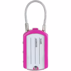 Master Lock 4684EURTCOL Pack of 2 Combination Padlocks with Address Tag, Random Color, 6,5 x 3 x 1,1 cm - Additional view 5