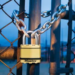 Heavy Duty Padlock, Security Level 8/10, Outdoor, Keyed, Laminated Steel / Brass Finish, Weatherproof, Standard Shackle - Additional view 6