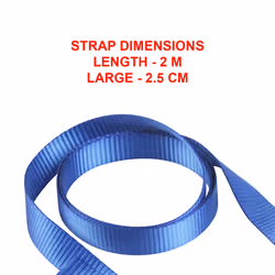 4368EURDAT Certified Strap with Buckle and S Hook, Blue, 2m x 25mm Straps, Pack of 2 - Additional view 4