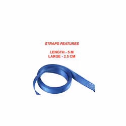 4367EURDAT Certified Ratchet Strap with S Hook, Blue, 5m x 35mm Straps, Pack of 4 - Additional view 4