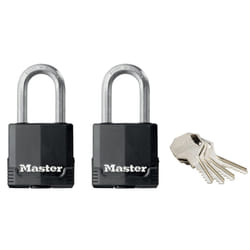 Master Lock Padlock, ExcellÂ® Covered Laminated Steel Padlock, High Security Lock, Keyed Lock, Best Used for Storage Units, Sheds, Garages, Fences...