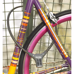 MASTER LOCK 90cm long x 12mm diameter set-your-own combination cable lock; assorted colours