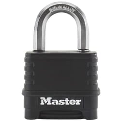 Master Lock Excell 4-Digit Black Finish Combination 50Mm Padlock