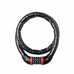 Master Lock Armoured Steel Coiled Lock 4 Digit Resettable With Bracket