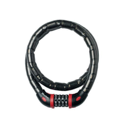 Master Lock Armoured Steel Coiled Lock 4 Digit Resettable With Bracket