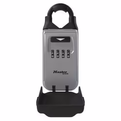 MASTER LOCK 5420EURD, Portable safe, Grey, Combination lock, Metal, Key, 72 mm