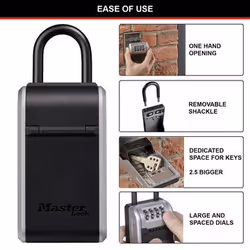 MASTER LOCK 5480EURD key cabinet/organizer Steel Black, Grey - Additional view 5