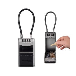 Masterlock Key box with combination lock and flexible cable shackle