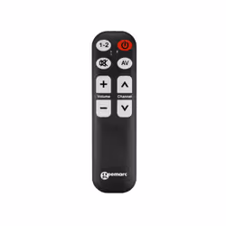 Geemarc Telecom TV5, TV, Press buttons, Black
