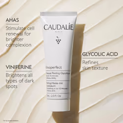 Caudalie Vinoperfect Glycolic and AHAs Peel Mask  Radiance in 10 Minutes  2.5 Fl. Oz