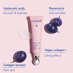 Resveratrol-Lift Firming Eye Gel Cream, Retinol Eye Cream Alternative for Wrinkles 15 mL