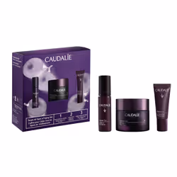 Caudalie Premier Cru Target All Signs of Aging Skin Care Set with Full-Size Premier Cru Anti-Aging Cream Moisturizer + 2 Free ...