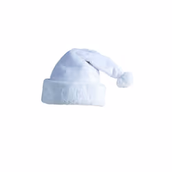 Adult white Santa hat