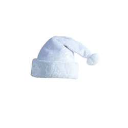 Adult white Santa hat