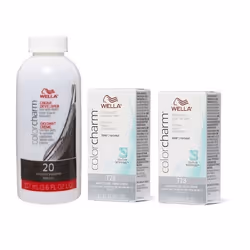 , Dev (Vol.20) 3.6oz) Wella Color Charm T27 Medium Beige Blonde Permanent Hair Toner - T28 (2x