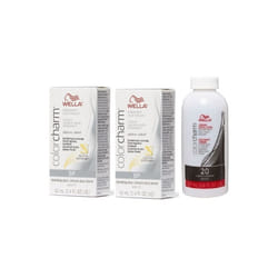 3.6oz) Wella Color Charm BP Blonding Plus Hair Toner - BP+BP+Dev(Vol.20
