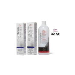 +Dev(Vol.20)32oz) Wella Color Charm 10A/1030 Palest Ash Blonde Permanent Gel Haircolor - 10A(2