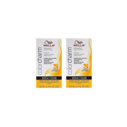 ) Wella Color Charm 10GV Honey Blonde Permanent Liquid Haircolor - 10GV (2pks