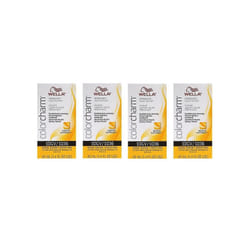 ) Wella Color Charm 10GV Honey Blonde Permanent Liquid Haircolor - 10GV - (4pks