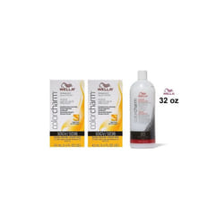 +Dev(Vol.20)32oz) Wella Color Charm 10GV Honey Blonde Permanent Liquid Haircolor - 10GV(2