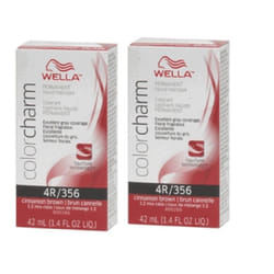 ) Wella Color Charm 4R Cinnamon Brown Permanent Liquid Haircolor - 4R - (2pks