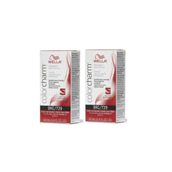 ) Wella 8RG Titian Red Blonde Color Charm Permanent Liquid Haircolor - 8RG - (2pks
