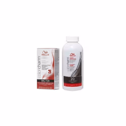 3.6oz) Wella 8RG Titian Red Blonde Color Charm Permanent Liquid Haircolor - 8RG+Dev(Vol.20