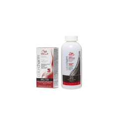 3.6oz) Wella 8RG Titian Red Blonde Color Charm Permanent Liquid Haircolor - 8RG+Dev(Vol.20