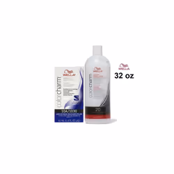 32oz) Wella 10A Palest Ash Blonde Color Charm Permanent Liquid Haircolor - 10A+Dev(Vol.20