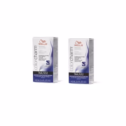 Wella 10A Palest Ash Blonde Color Charm Permanent Liquid Haircolor - 7AA/632 - pack of 2
