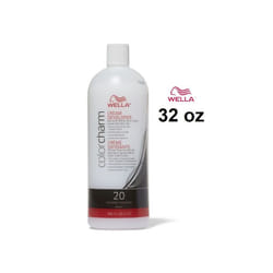 32oz) Wella 10A Palest Ash Blonde Color Charm Permanent Liquid Haircolor - Developer (Vol.20