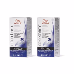 ) Wella 10A Palest Ash Blonde Color Charm Permanent Liquid Haircolor - 10A (2pks