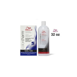 32oz) Wella 5A Light Ash Brown Color Charm Permanent Liquid Haircolor - 5A+Dev(Vol.20