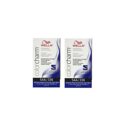 ) Wella 5AA Light Brown Intense Ash Color Charm Permanent Liquid Haircolor - 5AA - (2pks